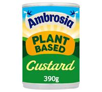 Ambrosia Plant Based Custard - Dairy-Free Creamy Custard Alternative for Vegan & Vegetarian Diets, Ready to Eat, 390 g (Pack of 12)