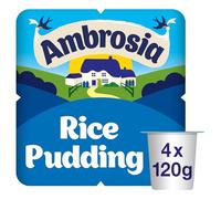 Ambrosia Rice Pudding Dessert Pots, Original Recipe, Creamy Ready-to-Eat Dessert, 4 x 120 g (Pack of 4 - Total 16 Pots)