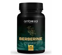 Ambrosial Berberine Hcl 500Mg 60 Capsule High Strength Supplement For Healthy Heart Functions & Healthy Blood Sugar Levels, Dietary Supplement