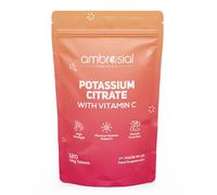 Ambrosial Potassium Citrate 1380 mg with Vitamin C 80 mg - High Strength Potassium Supplements for Women & Men - Vegan, Gluten-Free, GMP-Certified, 120 Tablets (2 Months)