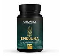 Ambrosial Spirulina Capsules 500mg - Highly Dosed Tablets, Vegan, No Additives, Protein Powder, Greens Powder, Spirulina and Chlorella Capsules, Immune System Booster (Pack of 1-120)
