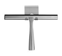 Ambrosya® | Exclusive shower puller made of stainless steel | Puller Bath Puller Bathroom Shower Wiper Window Wiper Holder Bracket Toilet WC Wiper (Stainless Steel (Brushed))