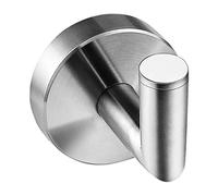 Ambrosya® | Exclusive Towel Rail Made of Stainless Steel | Bathroom Dishcloth Hook Holder Bracket Towel Hook Rack Coat Hooks (Stainless Steel (Brushed))