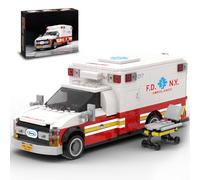 Ambulance Building Set, Emergency Rescue Vehicle Model Kit, Collectible Display Model for Adults & Teens 14+, Compatible with Lego Ambulance Set, 660 PCS