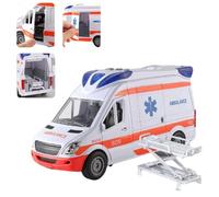 Ambulance Car Toy, Kids Urgency Medic Rescue Toy, Large Medical Ambulance Toy Includes Stretcher, Play Ambulance Toy With Lights And Sound, For Boys Girls And Children From 3 To 8 Years