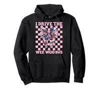 Ambulance Driver Paramedic EMT Girl I Drive The Wee Woo Bus Pullover Hoodie