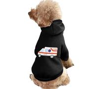 Ambulance Emergency Medical Technician Dog Clothes Short Sleeve Pet Hoodie Cute Cat Costume Jacket Tee for Small Dogs S