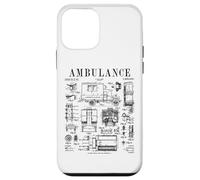 Ambulance EMT EMS Vehicle Driver Paramedic Vintage Patent Case for iPhone 12 mini