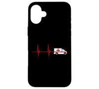 Ambulance Heartbeat ECG Pulse Ambulance Driver Savior Case for iPhone 16 Plus