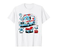 Ambulance Silhouette Minimal EMT Paramedic Illustration EMS T-Shirt