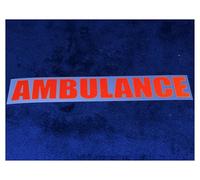 Ambulance Solo Die Cut 29cm Reflective Medic Doctor First Responder Car Van Stickers (Red)