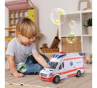 Ambulance Toy - PP Ambulance With Lights And Sound | Realistic Openable Ambulannce Car | Stunning Version Medical Play Vehicle for Kids, Boys, Girls, Children