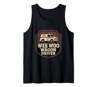 Ambulance Wee Woo Wagon Driver Funny EMT Paramedic Tank Top