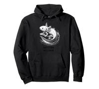 Ambystoma Mexicanum Axolotl Scientific Illustration Pullover Hoodie