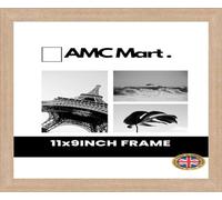 AMC MART 11x9 inch picture Frame (10.5x8.5inch display size) featuring with premium quality MDF wood- Multiple colors for an amazing home décor/gift. (oak)