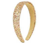 AMCAMI Gold sparkle Headband Sparkly Glitter Headbands for Girls Hair Bands for Little Girls Gold Hair Accessories
