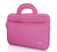 amCase Portable Electronic Device Cover, Chromebook - 11.6 to 12 inch Neoprene Travel Sleeve with Handle-Pink, Laptop Case