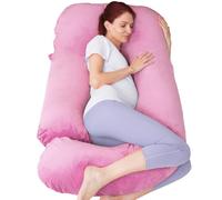 AMCATON 60 Inch Pregnancy Pillow for Sleeping, Extra Large U Shaped Body Pillow, Maternity Pillow for Pregnant Women (Purple)