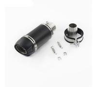 AMCBYSGC Motorcycle Exhaust Compatible with Kawasaki Z1000 2003-2016 | 51mm Arrow Modified 300-1000cc Muffler(Black,D)