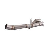 AMCBYSGC Motorcycle Exhaust Compatible with Yamaha YZF-R1 2015+, MT-10 | Front Escape In-Second Silencer Compatible with Yamaha MT-10 2015+, FZ-10 2016+