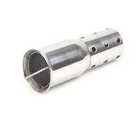 AMCBYSGC Motorcycle Exhaust Front | Mid End Catalyst Db Killer Baffle Muffler Silencer Noise Sound Eliminator 48-60mm(A)