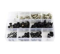 AMCBYSGC Motorcycle screws For CBR1000RR 2004 2005 Motorcycle Complete Full Fairing Bolts Kit Motorbike Clips Screws Washer Fastener(Silver)