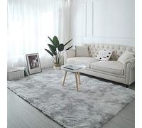 AMCER Area Rug 190x200cm, Square Rug, Multipurpose Hardwearing, For Living Room Area Rugs - Grey