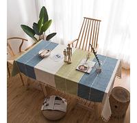 AMCER Tablecloth 80x160cm, Decorative Table Cloth, Waterproof, Heat and Moisture Resistance, for Kitchen Dinning Tabletop Decoration - A