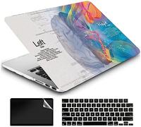 AMCJJ Compatible with MacBook Air 13 Inch Case 2022 2021 2020 Release A2337 M1/A2179 with Retina & Touch ID, Plastic Hard Shell Case & Keyboard Cover & Screen Protector - Left Right Brain 5