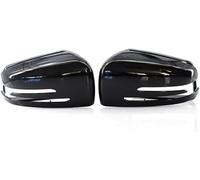 AMCLAI Wing Mirror Cover for Mercedes Benz ML Class W166 GL X166 GLS X166 GLE W166,Side Mirror Caps Reverse Mirror Shell Car Styling Side Mirror Housing,A-1 Pair Black