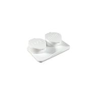 Amcon labs 12-Pack Deep Well Flip-top White Contact Lens Cases