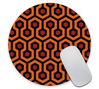 Amcove The Shining Overlook Hotel Carpet Round Mousepad for Computers Laptop Cat Desk Accessories 7.9 x 7.9 x 0.12 Inch