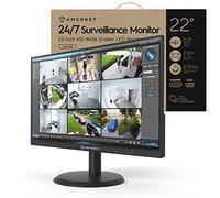 Amcrest 24/7 Surveillance Video Monitor, 22 Inch PC Computer NVR/DVR Monitor, 1080P FHD 60Hz with HDMI VGA, Micro Bezel Design, W-LED for Home Office, Monitor, Built-in Dual Speakers, AM-LM22