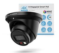 Amcrest 4K Night Color AI Turret IP PoE Camera 49ft Full Color Nightvision, Security IP Camera, Built-in Microphone, Human Detection, Perimeter Protection, 129° FOV, 4K@15fps IP8M-2779EB-AI (Black)