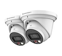 Amcrest 4K POE Camera AI Human/Vehicle Detection, UltraHD 8MP Outdoor Security Turret POE IP Camera, 3840x2160, 4K @30fps, IP67 Weatherproof, MicroSD, Built in Mic, White (IP8M-T2669EW-AI)