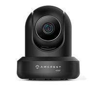 Amcrest 4MP ProHD Indoor WiFi , Security IP Camera with Pan/Tilt, Two-Way Audio, Night Vision, Remote Viewing, 4-Megapixel @30FPS, Wide 90° FOV, IP4M-1041B (Black)
