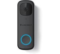 Amcrest 4MP Video Doorbell Camera Pro, Outdoor Smart Home 2.4GHz and 5GHz Wireless WiFi, Micro SD Card, AI Human Detection, IP65 Weatherproof, 2-Way Audio, 164º Wide-Angle Wi-Fi AD410