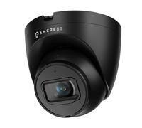 Amcrest 5MP Turret POE Camera, UltraHD Outdoor IP Camera POE with Mic/Audio, 5-Megapixel Security Surveillance Cameras, 98ft NightVision, 103° FOV, IP67, MicroSD (256GB) Black IP5M-T1179EB-28MM