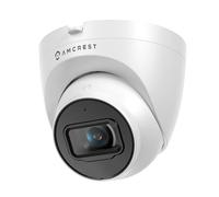 Amcrest UltraHD 4K (8MP) Outdoor Security IP Turret PoE Camera, 3840x2160, 98ft NightVision, 2.8mm Lens, IP67 Weatherproof, MicroSD Recording (256GB), White
