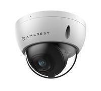 Amcrest UltraHD 4K (8MP) Outdoor Security POE IP Camera, 3840x2160, 98ft NightVision, 2.8mm Lens, IP67 Weatherproof, IK10 Vandal Resistant Dome, MicroSD Recording, White (IP8M-2493EW)