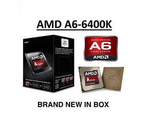 AMD A6-6400K Dual Core Processor 3.9GHz, 1 MB Cache, Socket FM2, 65Watt CPU