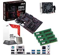 AMD Athlon X4 950 3.5Ghz Quad Core CPU, ASUS Prime B350-PLUS Motherboard & 16GB 2133Mhz Crucial DDR4 RAM Pre-Built Bundle