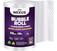 AMD Nexus 500m X 100m Bubble Wrap - Premium Quality Roll for House Moving, Shipping Storage & Packaging Essentials - Made in UK Durable Protective Air Wrap