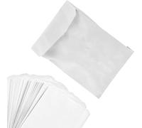 AMD Nexus Greaseproof Food Paper White Bags (Pack of 100) Eco Friendly & Bio Degradable Grease Resistant Proof Bag For Sandwiches, Fries, Chips, Sweets, Candies etc (6" X 6")