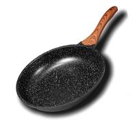 AMD Nexus Non Stick Frying Pan 28cm for Induction Hob, Granite Omelette Pan, PFOA Free Egg Pan, Skillet with Ergonomic Bakelite Handle, Aluminum Camping Pan Suitable for All Stoves