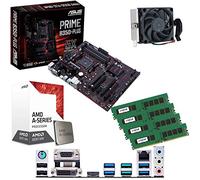 AMD Quad Core A8 9600 3.1Ghz CPU with Radeon R7, ASUS Prime B350-PLUS Motherboard & 32GB 2400Mhz Crucial DDR4 RAM Pre-Built Bundle