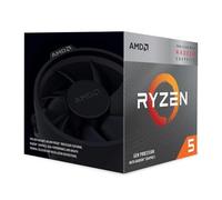 AMD Ryzen 5 3400G Processor (Integrated Radeon™ RX Vega 11 Graphics. 4 cores / 8 threads. 65W TDP. AM4 socket. 6 MB L2+L3 cache. Boost clock up to 4.2 GHz. Wraith Stealth cooler included)