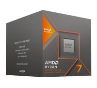 AMD Ryzen 7 8700G Processor (Integrated Radeon Graphics. Ryzen AI. 8 cores / 16 threads. 65W TDP. AM5 socket. 24 MB cache. Boost clock up to 5.1 GHz. Wraith Stealth cooler included)