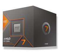 AMD Ryzen 7 8700G Processor (Integrated Radeon Graphics. Ryzen AI. 8 cores / 16 threads. 65W TDP. AM5 socket. 24 MB cache. Boost clock up to 5.1 GHz. Wraith Stealth cooler included)