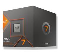 AMD Ryzen 7 8700G Processor (Integrated Radeon Graphics. Ryzen AI. 8 cores / 16 threads. 65W TDP. AM5 socket. 24 MB cache. Boost clock up to 5.1 GHz. Wraith Stealth cooler included)